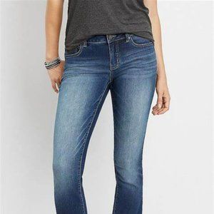 Maurices Jeans mid-rise women's 8 LONG blue denim bootcut NWT 12 LONG